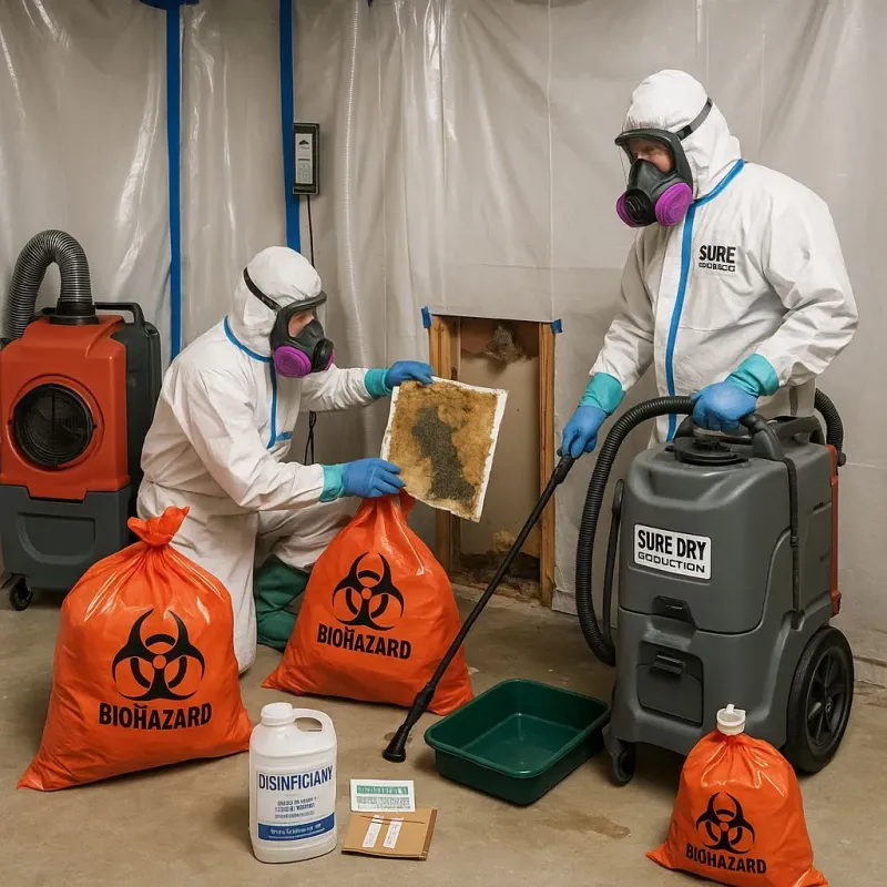 Contaminated Water Handling Protocols process in Garrochales, PR
